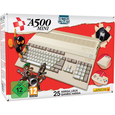 La Mini A500 (25 juegos de Amiga incluidos)