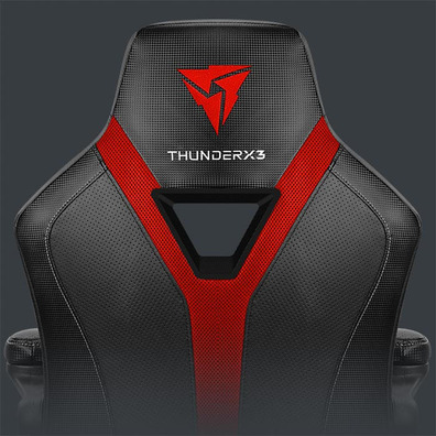 Thunderx3 président de jeu yc1 noir cyan Rouge