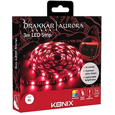 Tira LED Konix Drakkar Aurora 3m Régulable