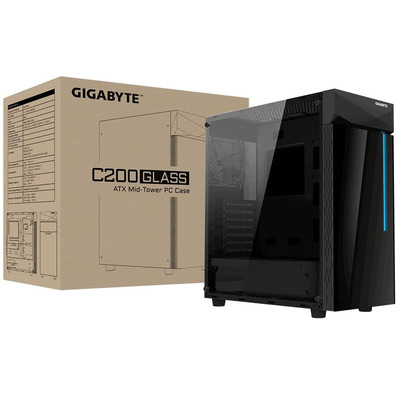 Torre ATX Gigabyte C200 Verre