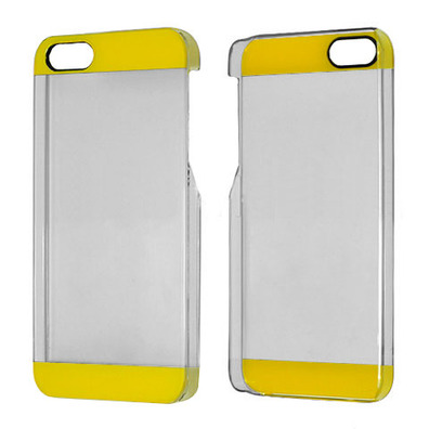 Transparent Plastic Case for iPhone 5/5S Rouge