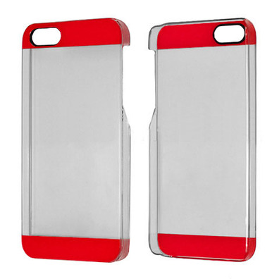 Transparent Plastic Case for iPhone 5/5S Vert