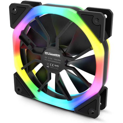 Ventilador Nox Hummer S-FAN 12 cm ARGB Rainbow