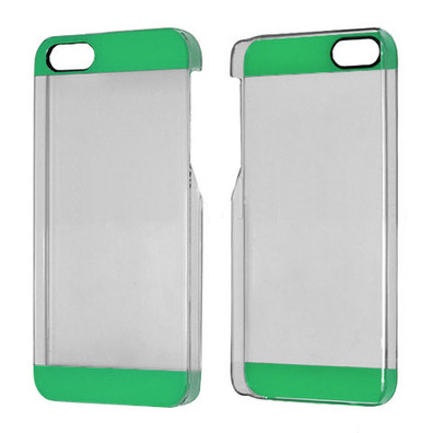 Transparent Plastic Case for iPhone 5/5S Silver