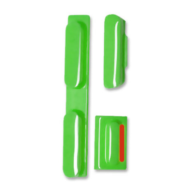 Set de boutons pour iPhone 5C Noir / Vert