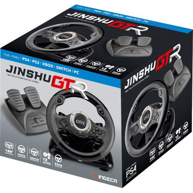 Volante Indeca Racing Wheel Jinshu GTR PS5/PS4/Xbox/Commu/PC