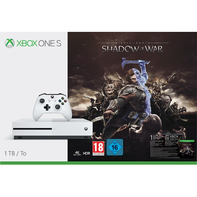 Xbox One s + Shadows de guerre + Game Pass