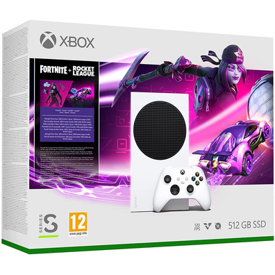 Xbox Series S White (512 Go) + Fortnite + Rocket League + Auriculares Turtle Beach Stealth 300