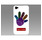 Metallic Palm Pattern Protective Case for iPhone 4/4S (White)