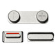 Set de boutons pour iPhone 5S Argent