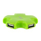 HUB 4-Port USB 2.0 Green for PC/Mac