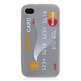 Credit Card Design Rubber Open-face for iPhone 4G/4S (Silver)