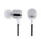 Professional Stereo Earbud Earphones (Silver)