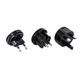 Adaptateur de voyage universel noir Muvit