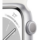 Apple Watch Series 8 GPS 45mm Plata / Correa Blanco