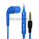 Écouteurs avec microphone pour Samsung Galaxy S4 Bleu