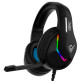 Jeu auriculaire RGB Phoenix X-IO Noirs avec câble jack et adaptateur