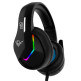Jeu auriculaire RGB Phoenix X-IO Noirs avec câble jack et adaptateur