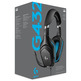 Logitech Auriculaires G432 7.1 avec Microphone USB/Jack 3.5 Noir
