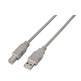 Cable Impresora USB (A) M 2.0 a USB (B) M Aisens 1M Gris