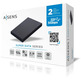 Caja Externa 2.5''USB 3.1 sata AISENS Aluminio Negro