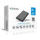 Caja Externa 2.5''USB 3.1 SATA Aisens Aluminio Negro