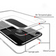 Boîtier magnétique avec verre trempé iPhone 7/8 Plus Argent