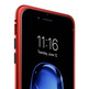Boîtier magnétique avec verre trempé iPhone 7/8 Rouge