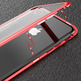 Boîtier magnétique avec verre trempé iPhone X/XS Rouge