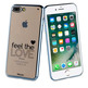 TPU Transparent Cover Feel The Love iPhone 7 Plus Words