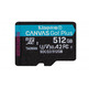 Memoria MicroSD Kingston 512 Go MicroSD Clase 10 UHS-I