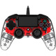 Nacon Compact Red Illumination Controller Officiel PS4