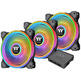 Pack 3 Ventilateurs Thermaltake Quad 14 cm RGB