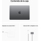 Portátil Apple Macbook Air 13 MBA 2022 Space Grey M2/8GB/512GB/GPU 10C/13.6'