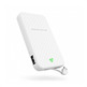 Powerbank Energy System 5000 mAh con cable integrado Blanco