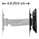 Soporte Pared TV HAMA 200x200 Temps plein 1 Brazo (19 "-48")