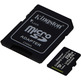 Tarjeta de memoria MicroSD XC 256 Go Kingston Canvas Select + Adapt