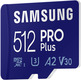 Tarjeta de Memoria Samsung Pro Plus 2021 512 Go MicroSD XC Clase 10
