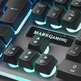 Teclado Gaming Híbrido Mars Gaming MK320ES Commutateurs Red