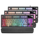 Teclado Mars Gaming MKAXES Black RGB