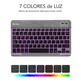 Clavier Smart rétro-éclairé BT Gris Subblim PC/Mac/Android/iOS