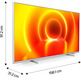 Philips 70PUS7855 70 "/ Ultra HD 4K / Smart TV / WiFi Argent