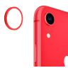 Repuesto Cubierta Metal Cámara Trasera - iPhone XR Rojo