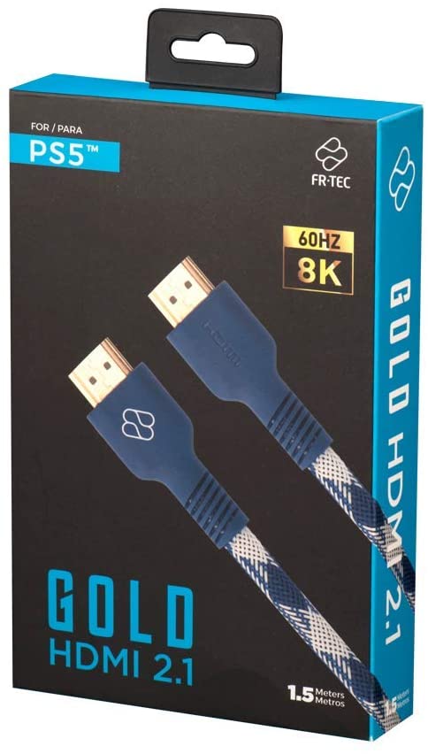 HDMI 2.1 Câble pour Playstation 5 1,5 m FR-TEC Or