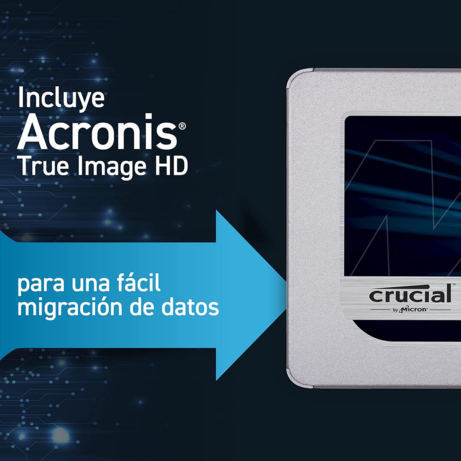 Crucial (MX500) - Disque électronique M.2 de 500 Go