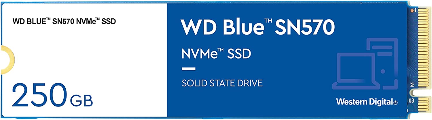 Western Digital Hard Disk Blue SN570 250Go M2 SSD PCIE3 NVME
