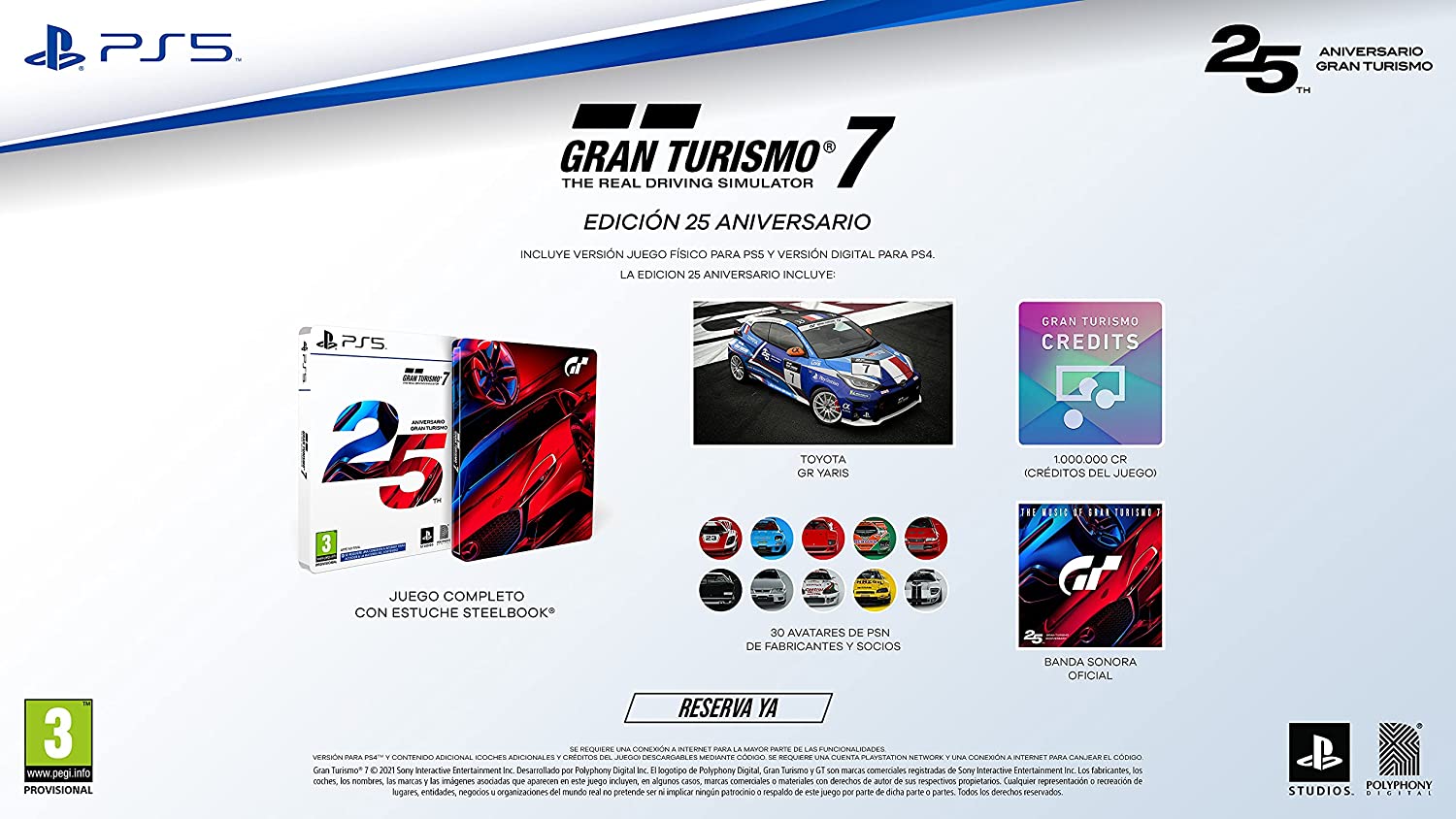 Gran Turismo 7 Edição Especial 25º Aniversário - PS5 Mídia Física