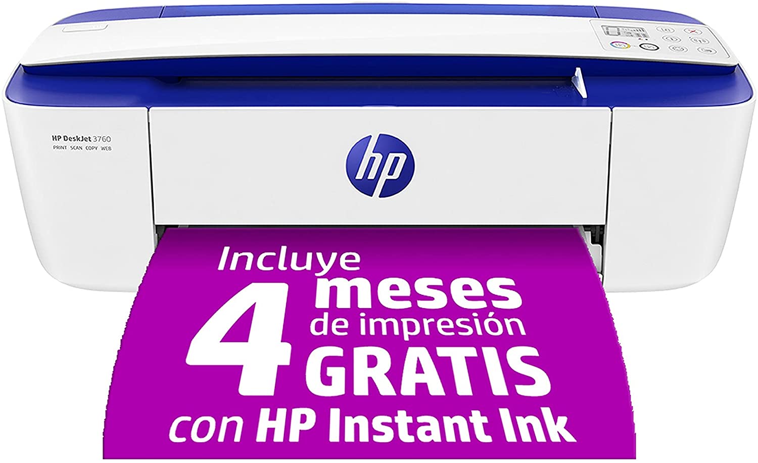 HP Imprimante DeskJet 3760 All-in-One Bleu