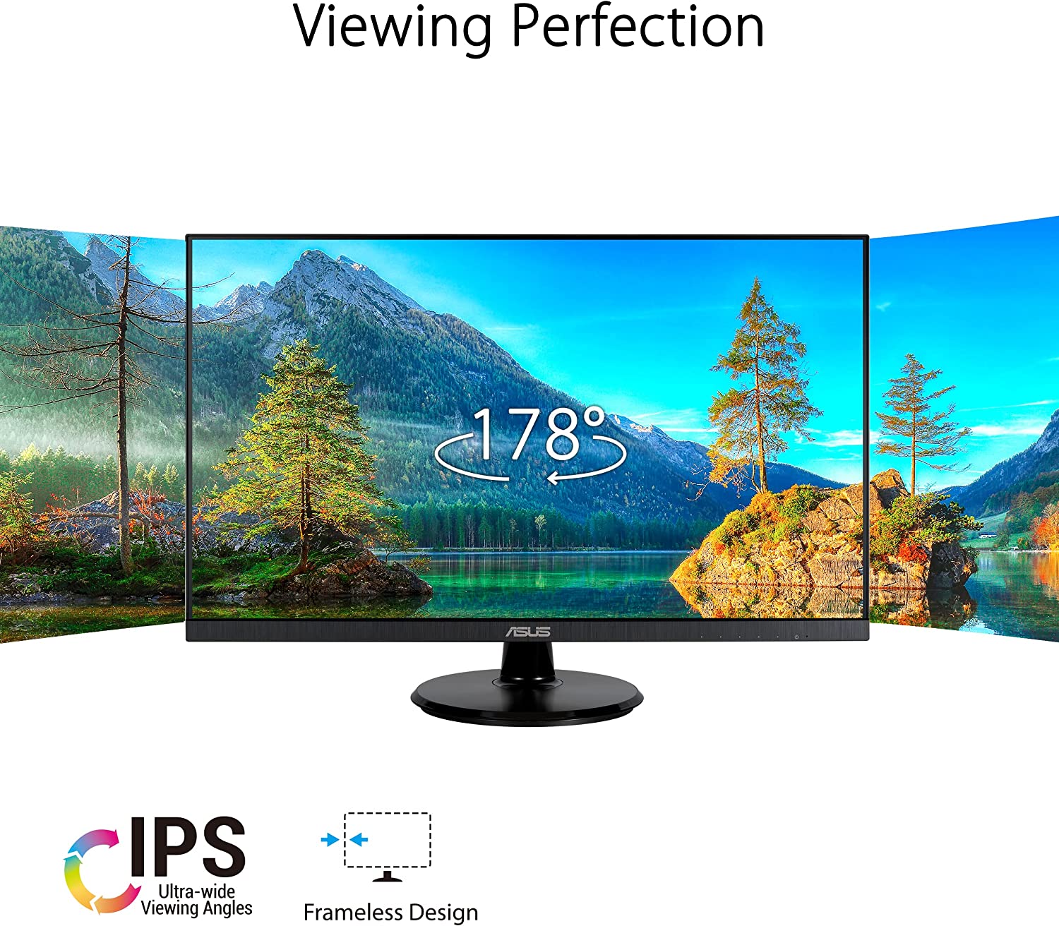 Ecran PC Asus Ecran Ordinateur Moniteur PC VA27DQ 27 pouces FHD LED IPS