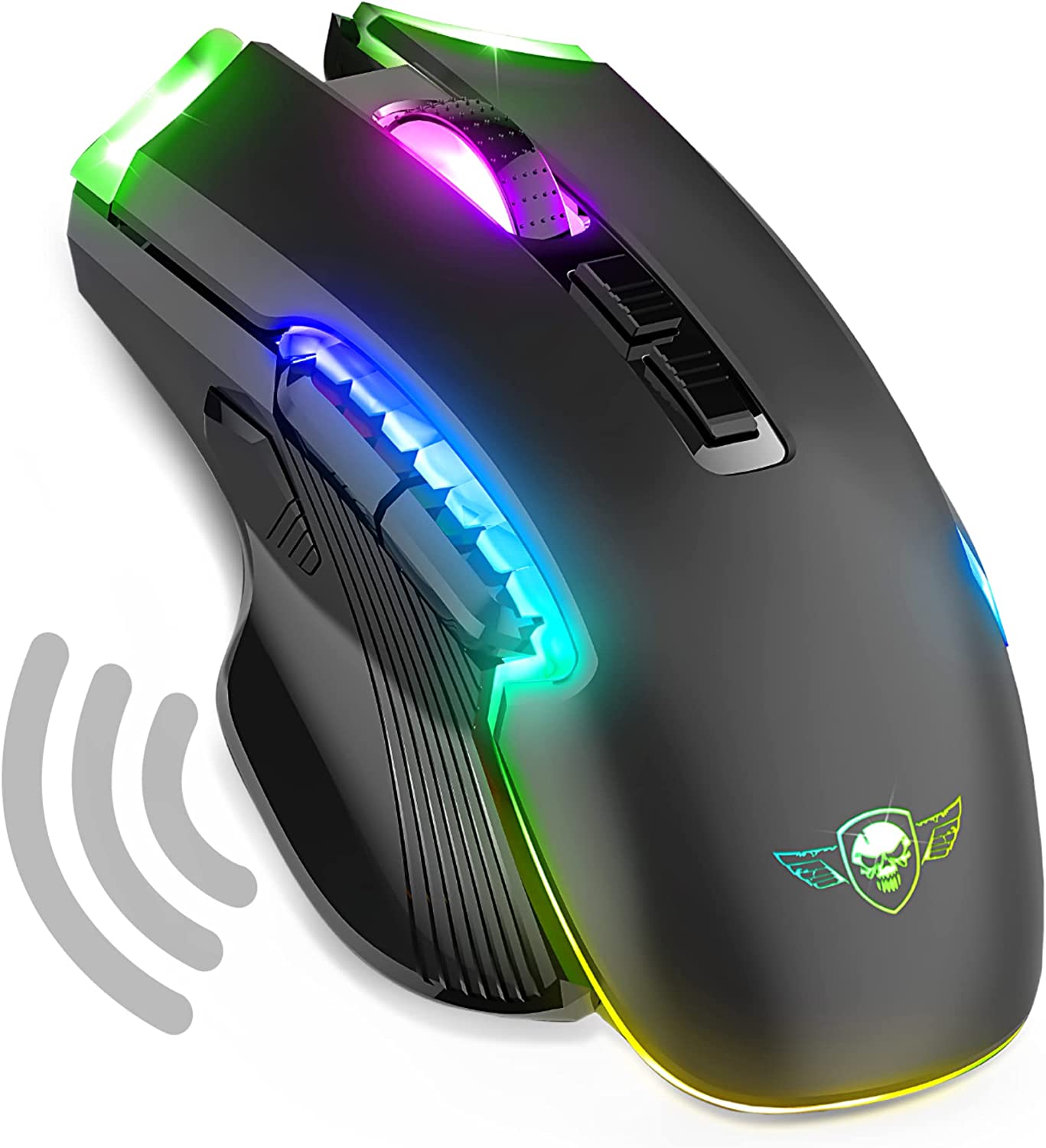 Pack tapis + souris spirit of gamer elite-m10 led rvb - 4000dpi - 7 boutons  programmable S-EM10 - Conforama